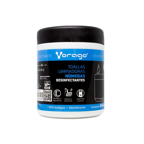 Toallas Limpiadoras Vorago Paquete Individuales Fórmula Sin Alcohol Antiestática