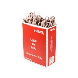 Ligas de hule Hercules No. 33 c/100 grs