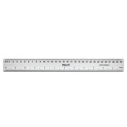 Regla de aluminio anodizado Pilot 30cms (RAS-30)