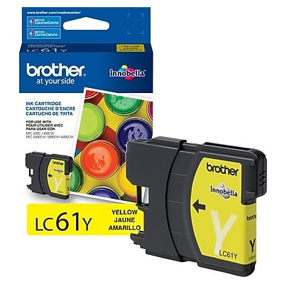 Cartucho de tinta Brother Amarillo (LC61Y) p/DCP-385/MFC-589