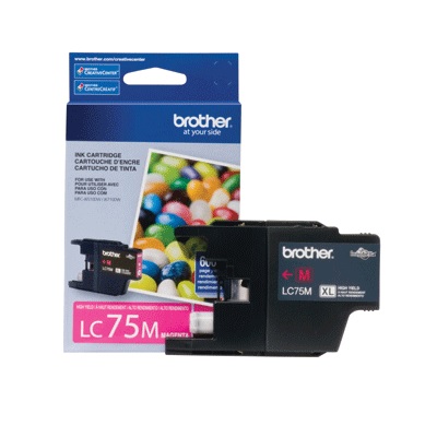 Cartucho de tinta Brother Magenta XL (LC75M) p/J6710DW/16910