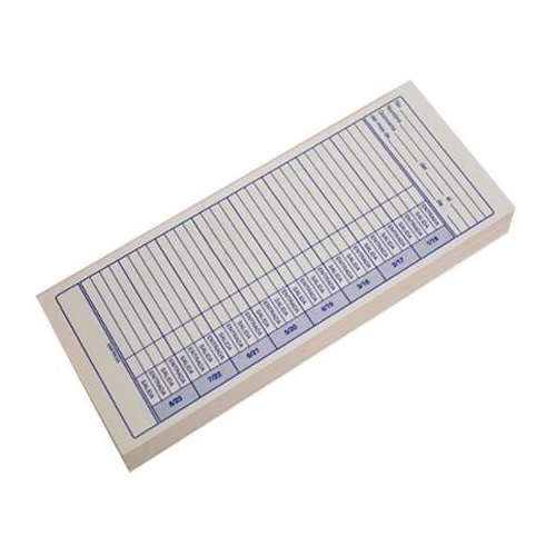 Tarjetas p/reloj checador Formitec T-63 Qnal.