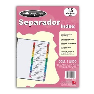 Separadores de color 1-15 Acco Wilson Jones (P0446)