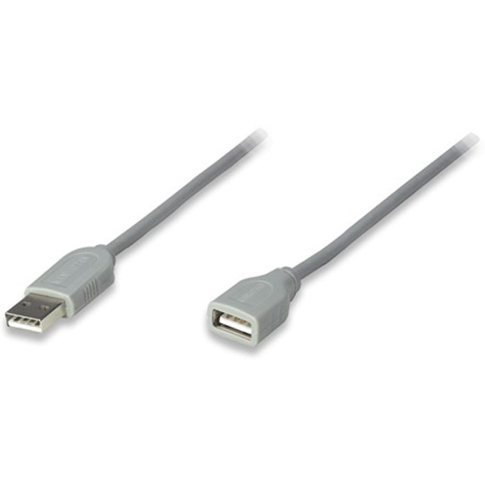 Extension de cable USB 4.5 mts Manhattan Gris (340960)