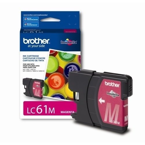 Cartucho de tinta Brother Magenta (LC61M) p/DCP-385/MFC-5890