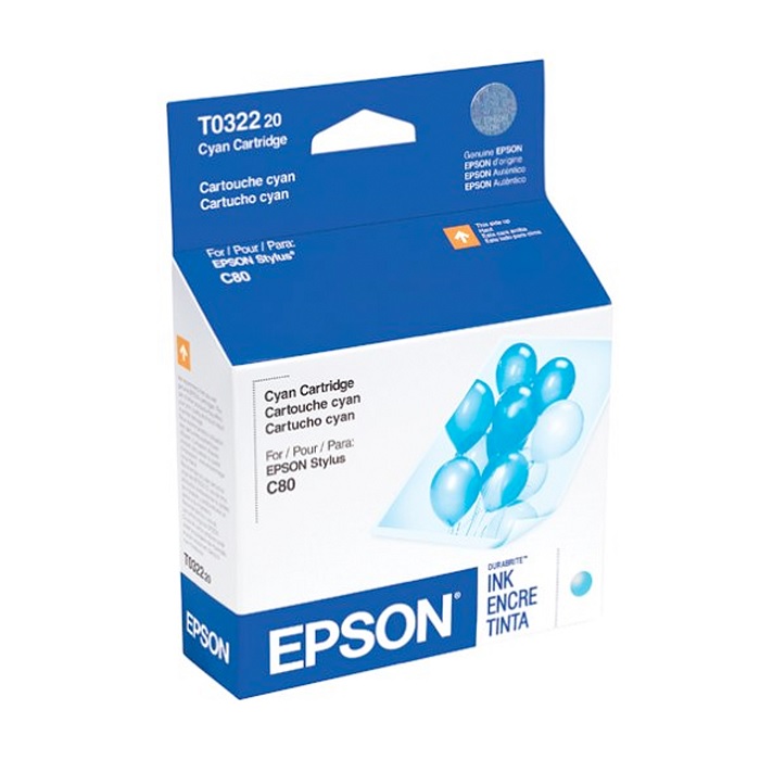 Cartucho de tinta EPSON Cyan (T032220) P/C80/C80N