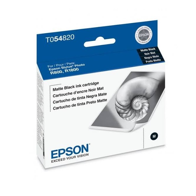 Cartucho de tinta EPSON Negro Mate (T054820) P/R800/R1800