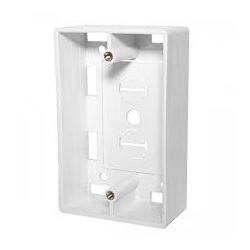 Caja posterior p/placa de pared rectangular 115x70mm sin tap
