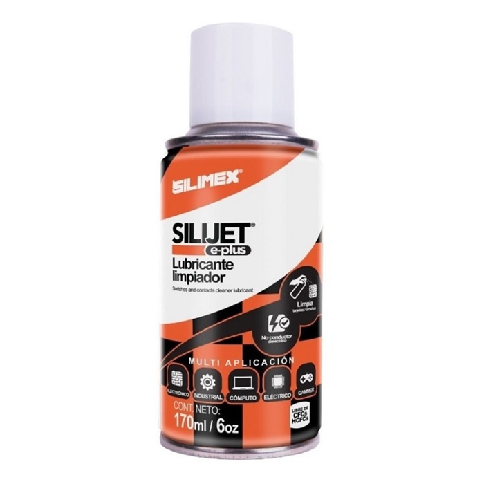 Lubricante limpiador c/silicon Silimex SILIJET e-plus 170ml
