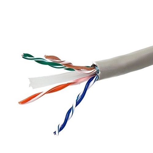 Cable UTP Cat 6 23AWG Ghia 4 pares color gris (GCB-005)