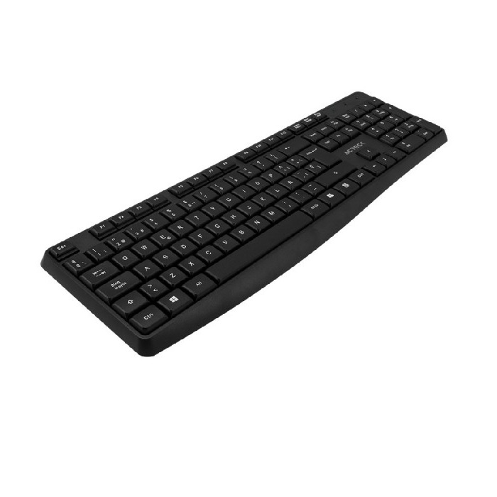 Teclado Acteck inalambrico receptor USB 2.4GHz TK120 negro