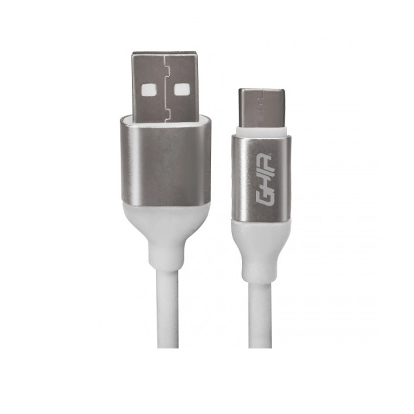 Cable USB tipo C 1mt blanco Ghia (GAC-195B)