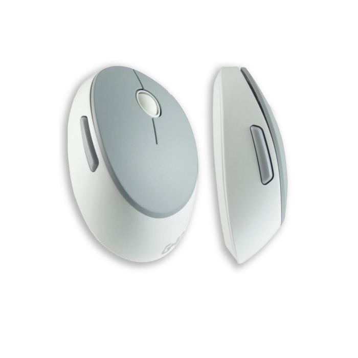 Mouse GHIA inalambrico optico GM500 blanco/gris 1000dpi