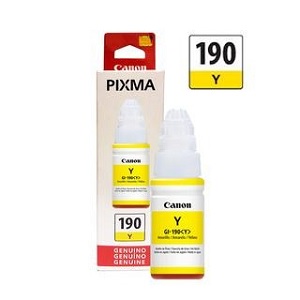 Botella de tinta Canon Amarillo No. GI-190Y (0670C001AA) 70m