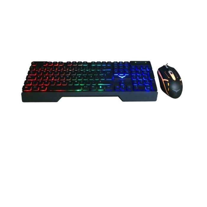 Kit Teclado y Mouse Gaming Naceb Retroiluminado NA-0951