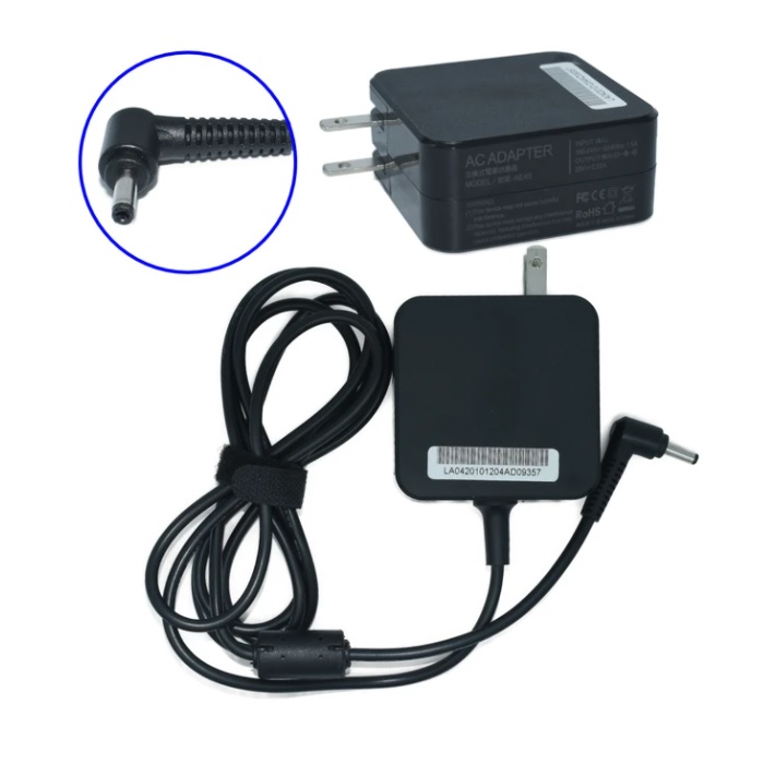 Adaptador AC p/Laptop EK-G8C 40w 20v/2.25A (4.0*1.7) Cuadrad