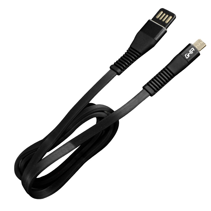 Cable USB a Micro USB 1mt GHIA (GAC-200N) cable plano plasti