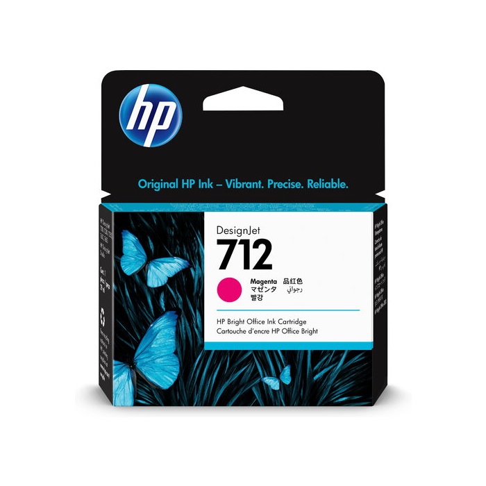 Cartucho de tinta HP Magenta No. 712 (3ED68A)