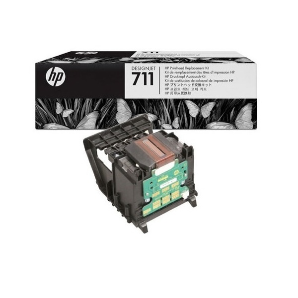 Kit cabezal de impresion HP No. 711 (C1Q10A) Negro/Tricolor