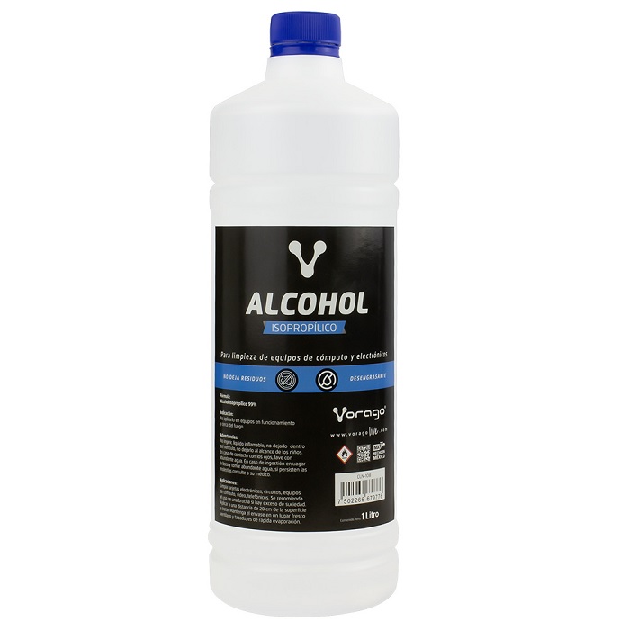 Alcohol isopropilico Vorago 1lt (CLN-108)