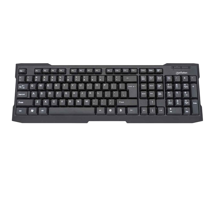 Teclado Manhattan estandar USB negro (175708)