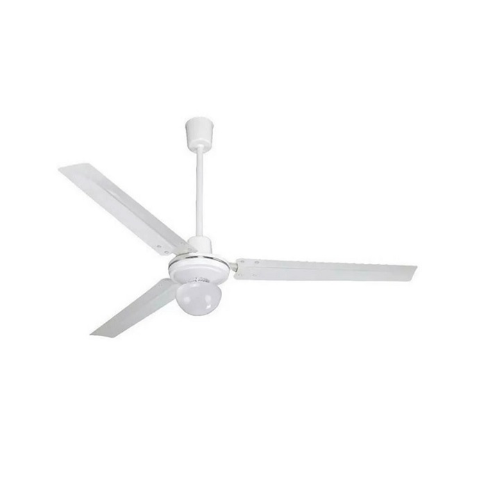Ventilador de techo 56" 3aspas c/lampara Bco V.E.C. 1VEC961L