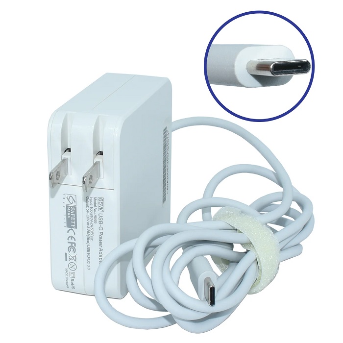 Adaptador AC p/laptop USBC-65W 65w 20v-3.25A (Tipo C) EKO