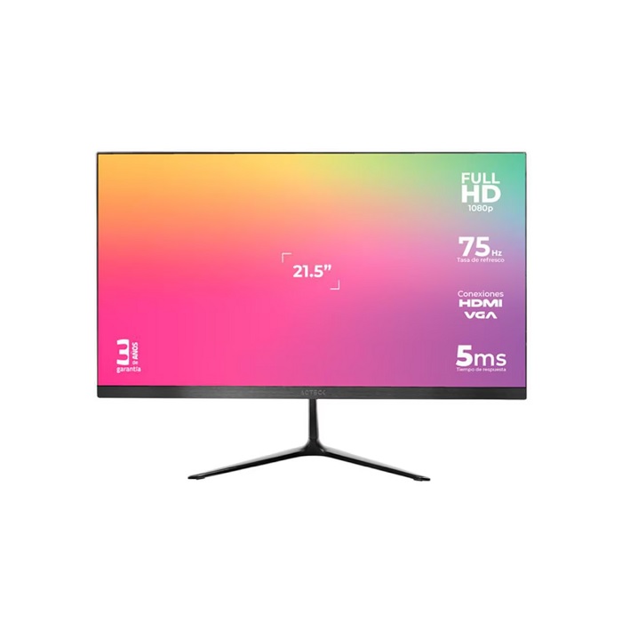 Monitor Acteck 21.5" Captive Vivid  SP215 VGA/HDMI