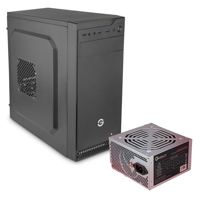 Gabinete p/PC Getttech GCM-550AC-01Ngo Media Torre C/F 550w