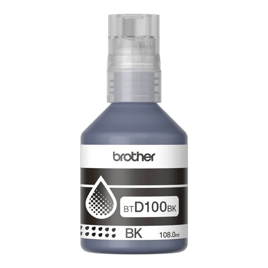 Botella de tinta Brother Negra (BTD100BK) p/DCP-T230 - T930