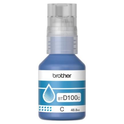 Botella de tinta Brother Cian (BTD100C) p/DCP-T230 - T930