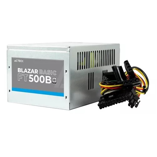 Fuente de poder Acteck ATX 500W BlazarBasic FT500BS Aluminio