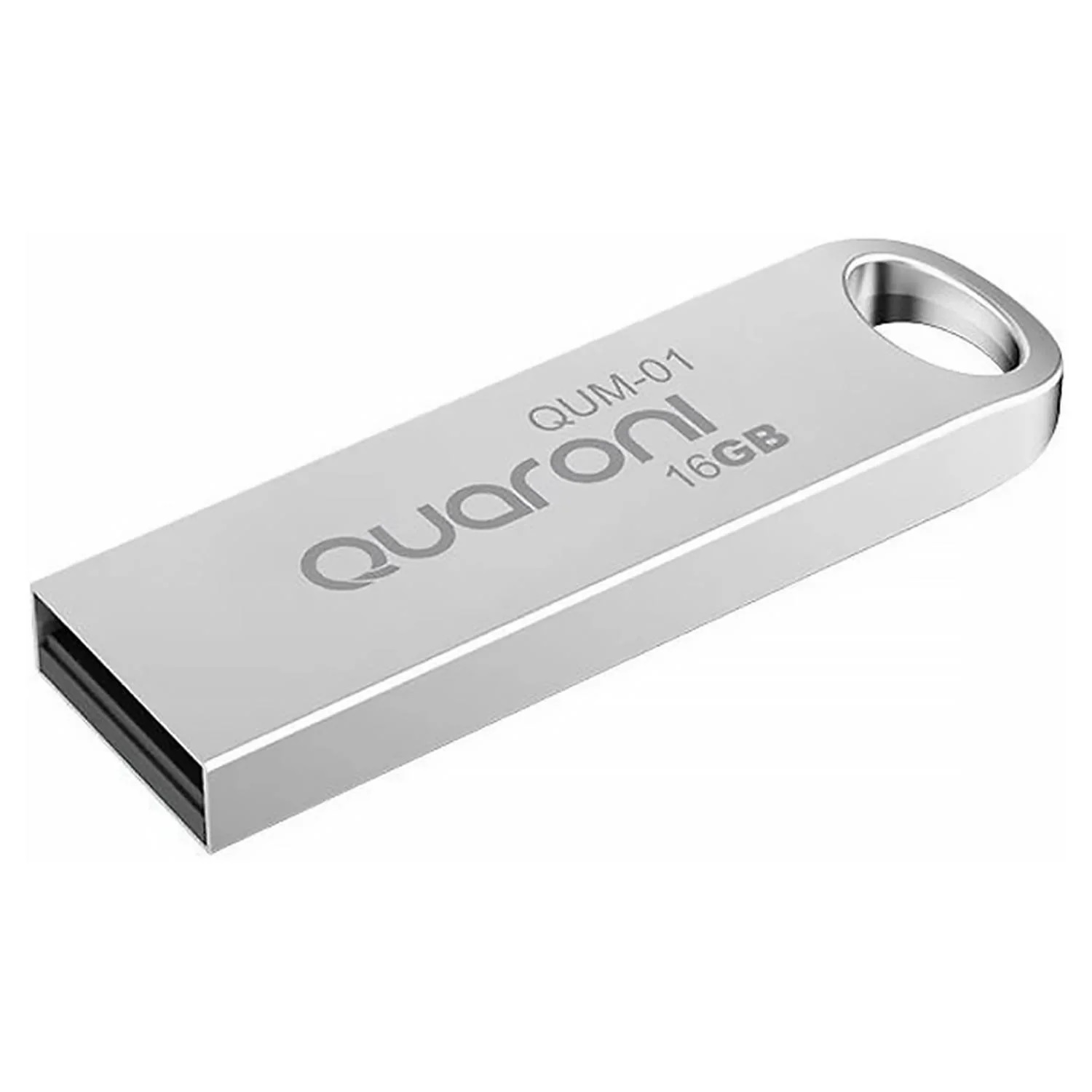 Memoria flash 16gb USB 2.0 Quaroni metal plata QUM-01