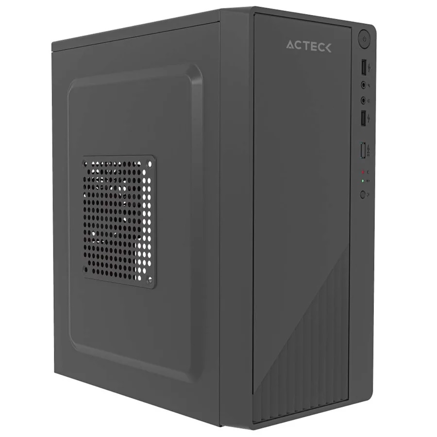 Gabinete p/PC Acteck mini torre Fuente ATX 500W Kioto GC220F