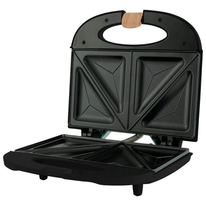 Sandwichera Mirati doble parrilla 750W Negro (MBS01)