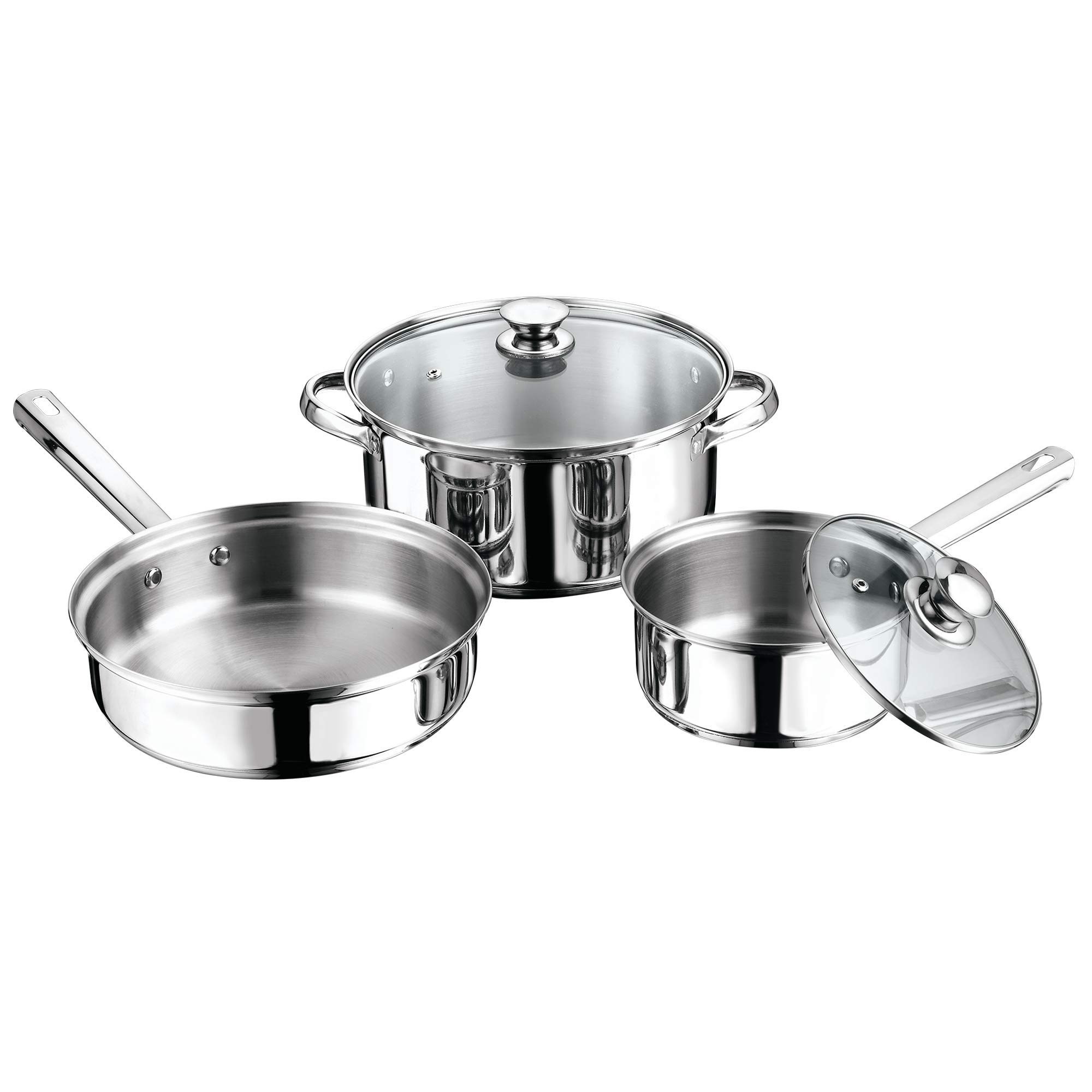 Juego de Baterias Acero Inox Vasconia 5pzas