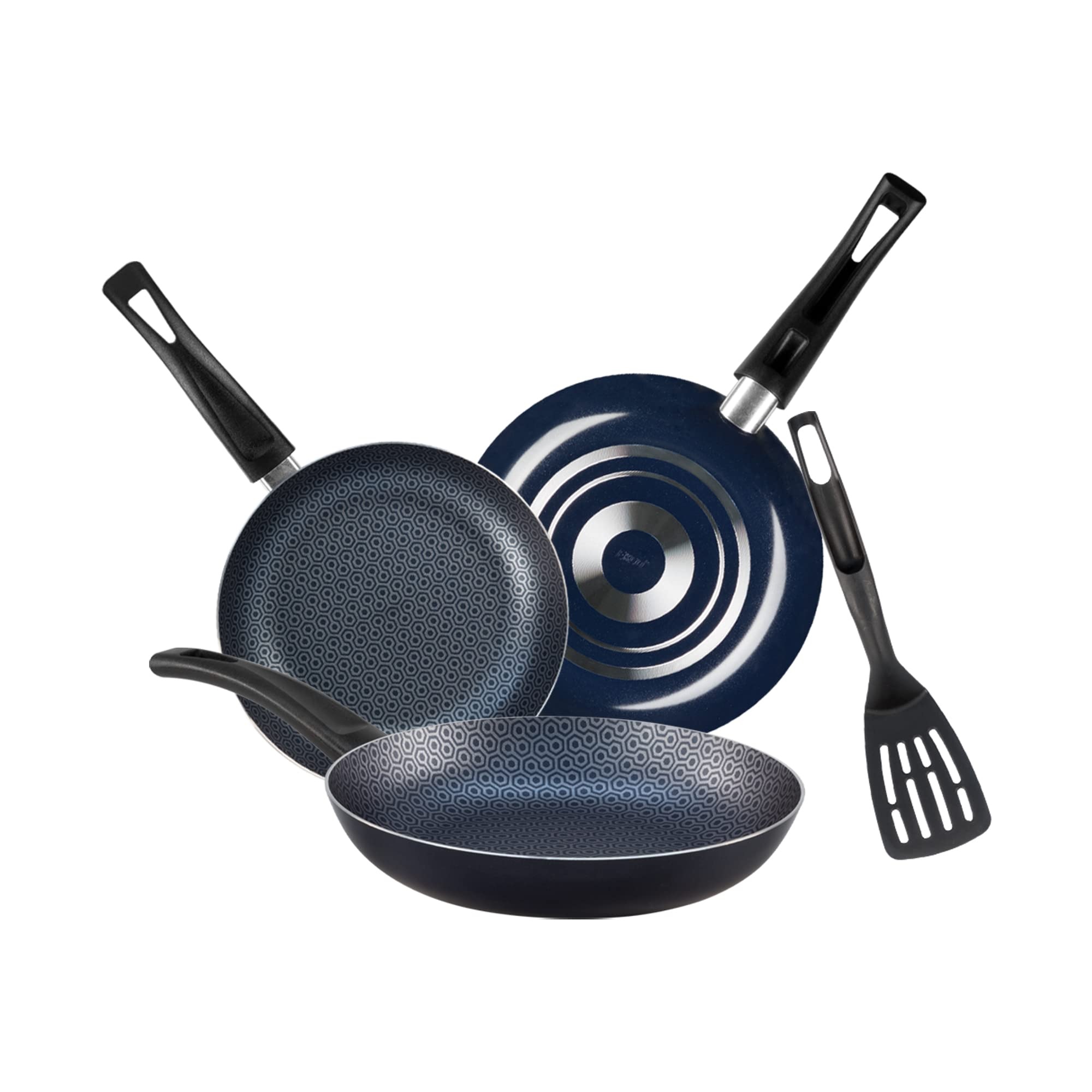Juego de Sartenes + 1 Utensilio Ekco 3pzas Azul