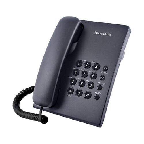 Telefono Panasonic KX-TS500MEB alambrico Negro