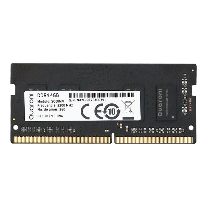 Memoria RAM DDR4 8gb 3200MHz Quaroni SODIMM (R48-S32)