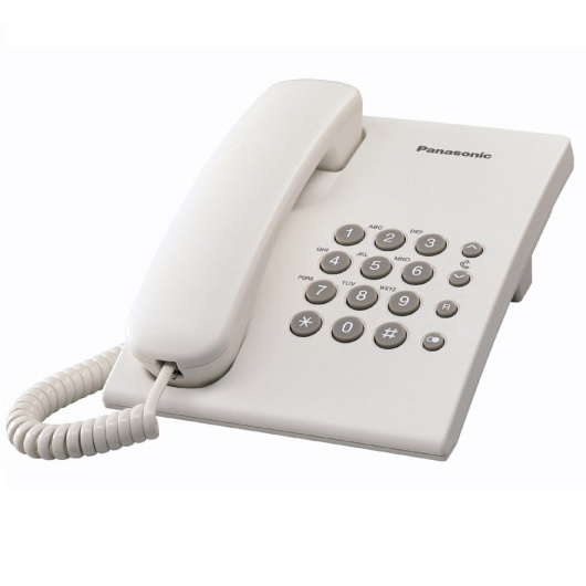 Telefono Panasonic KX-TS500MEW alambrico Blanco