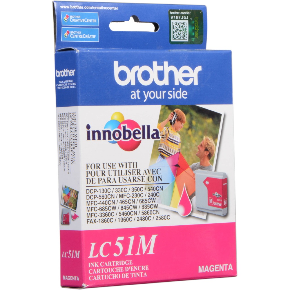 Cartucho de tinta Brother Magenta (LC51M) p/DCP-130C/330C/35