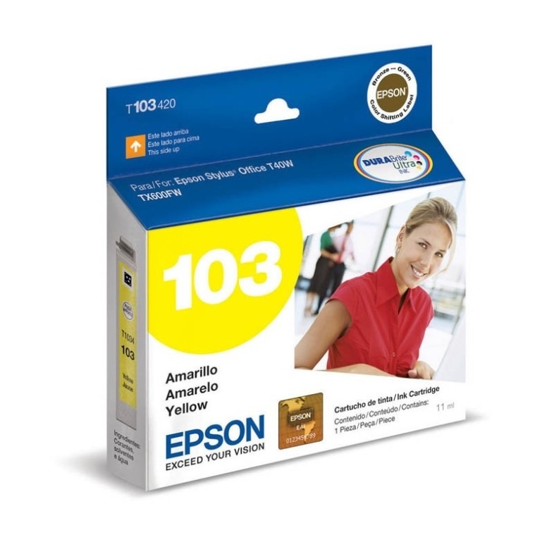 Cartucho de tinta Epson Amarillo (T103420) p/T40W/TX515FN/T1
