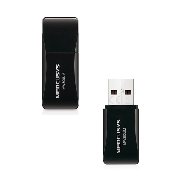 Adaptador de red USB Mercusys (MW300UM) 300Mbps Wireless