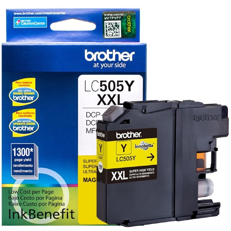 Cartucho de tinta Brother Amarillo (LC505YXXL) p/DCPJ100/J10