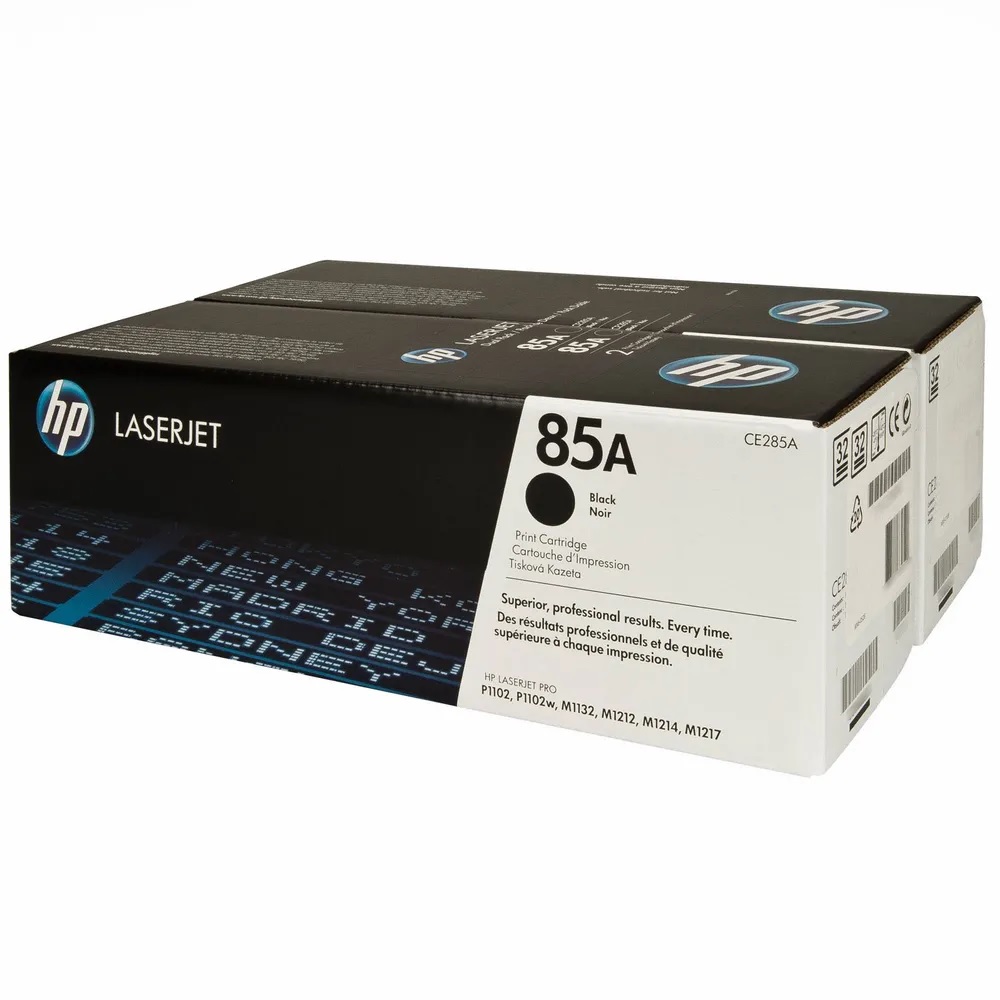 Toner HP Negro No. 85A (CE285AD) Dual pack p/P1102/P1102W/M1