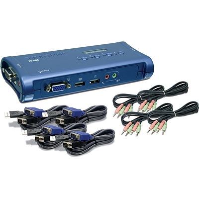 Switch KVM 4 ptos USB Trendnet (TK-409K)