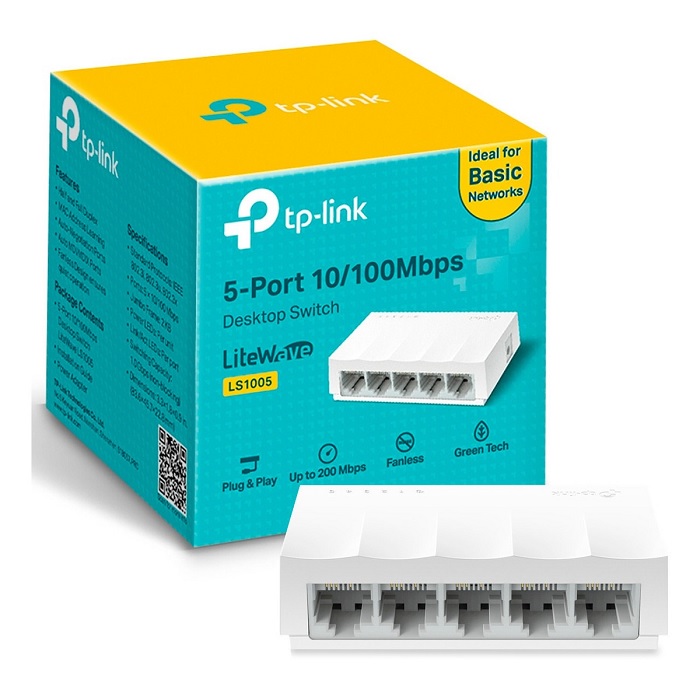 Switch TP-Link LS1005 5 Puertos Fast Ethernet 10/100 Mbps