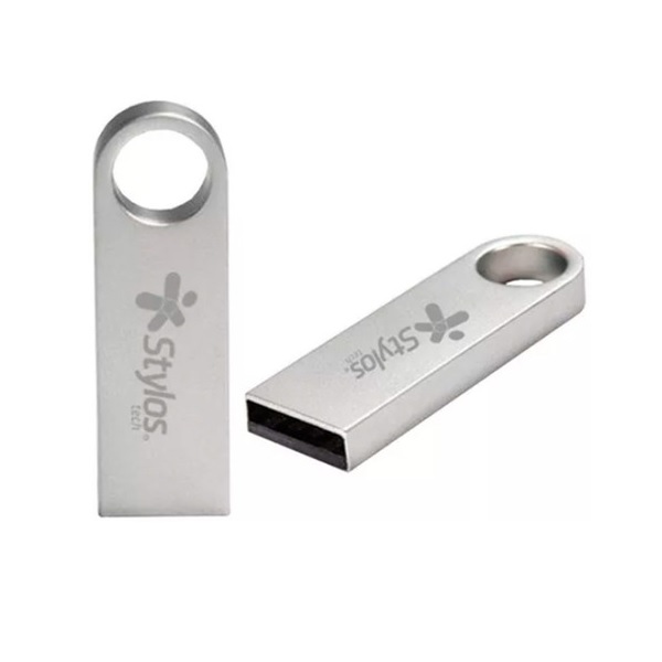 Memoria USB Stylos ST100 32GB USB 2.0 Metálica Plata