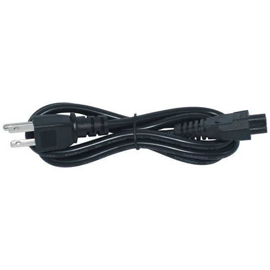Cable Adaptador Corriente 3 Pines Universal 1.8 Metros Negro PVC