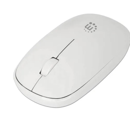 Mouse Inalámbrico Manhattan 190329 USB 1200dpi Blanco Ambidiestro